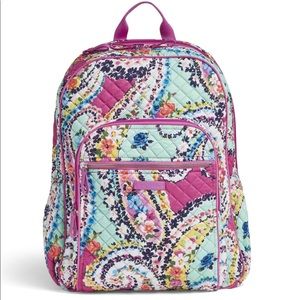 EUC Vera Bradley wildflower paisley backpack